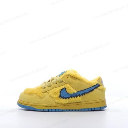 Billige Sko Nike SB DUNK LOW PRO QS Three Bear Pack GS Kids ‘Gul Blå’