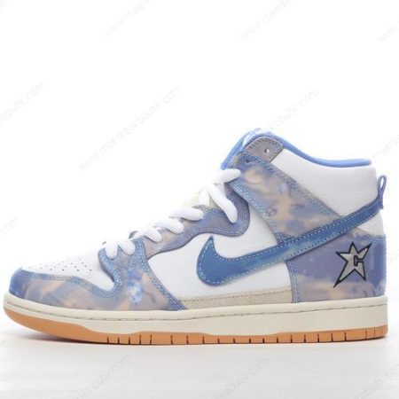 Billige Sko Nike SB Dunk High ‘Blå Hvid’ CV1677-100