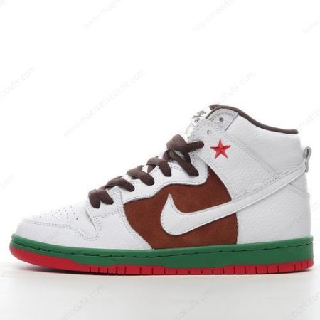 Billige Sko Nike SB Dunk High ‘Brun Hvid’ 313171-201