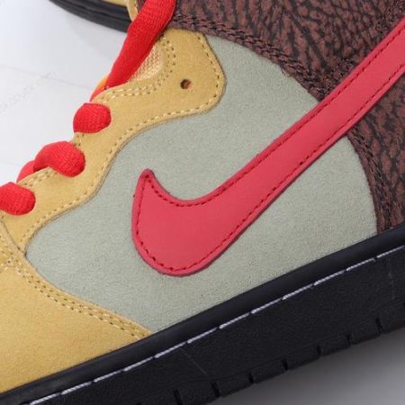 Billige Sko Nike SB Dunk High ‘Brun Rød’ CZ2205-700