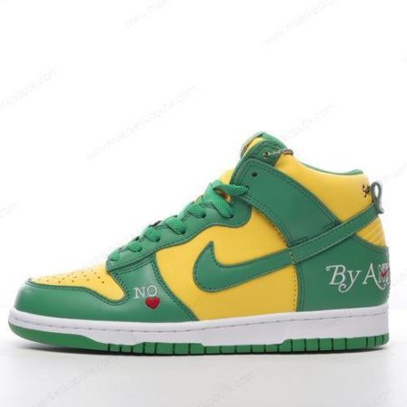 Billige Sko Nike SB Dunk High ‘Grøn Hvid Gul’ DN3741-700