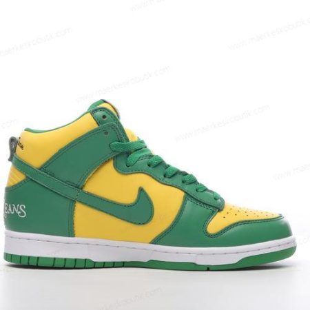 Billige Sko Nike SB Dunk High ‘Grøn Hvid Gul’ DN3741-700