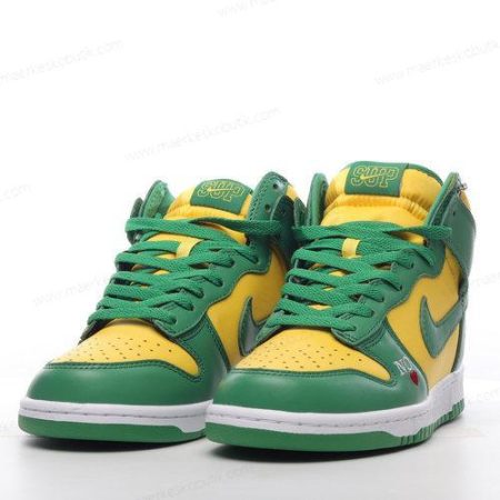 Billige Sko Nike SB Dunk High ‘Grøn Hvid Gul’ DN3741-700