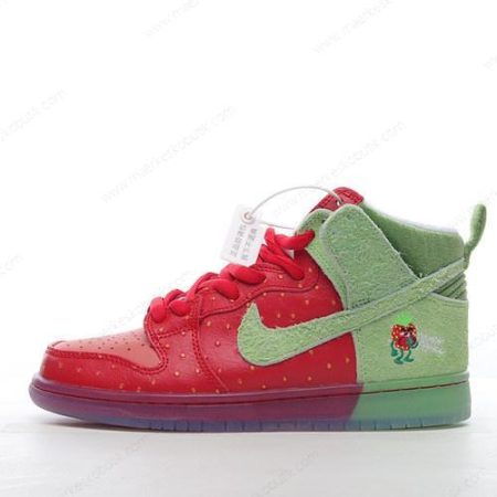 Billige Sko Nike SB Dunk High ‘Grøn Rød’ CW7093-600