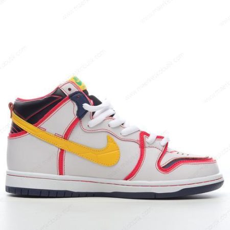 Billige Sko Nike SB Dunk High ‘Hvid Gul’ DH7717-100