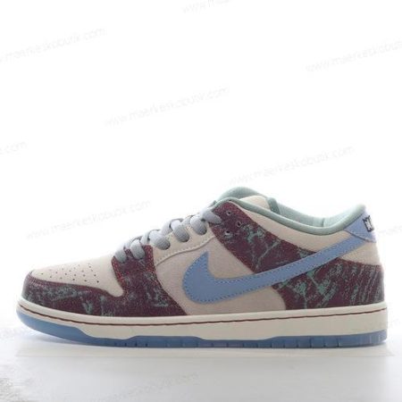 Billige Sko Nike SB Dunk Low ‘Blå Rød Grå’ FN4193-100