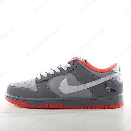 Billige Sko Nike SB Dunk Low ‘Grå Hvid Orange’ 304292-011