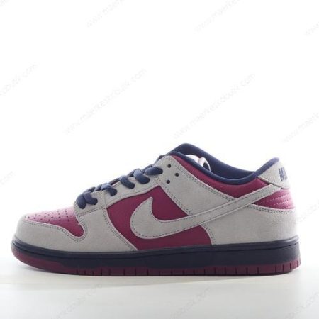 Billige Sko Nike SB Dunk Low ‘Grå Rød’ BQ6817-001