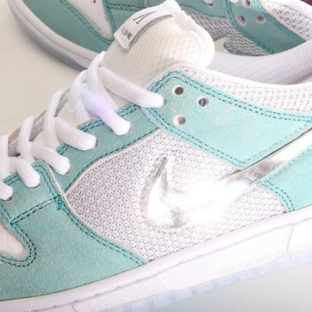 Billige Sko Nike SB Dunk Low ‘Grøn Sølv Hvid’ FD2562-400