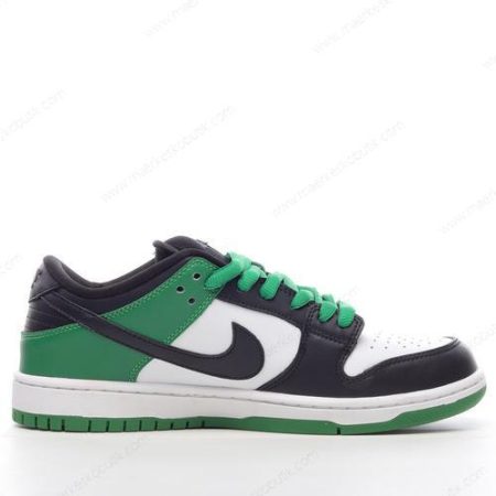 Billige Sko Nike SB Dunk Low ‘Grøn Sort Hvid’ BQ6817-302