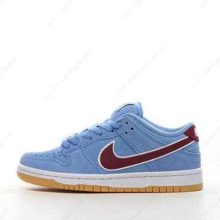 Billige Sko Nike SB Dunk Low ‘Hvid Blå Orange’ DQ4040-400