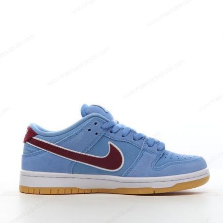 Billige Sko Nike SB Dunk Low ‘Hvid Blå Orange’ DQ4040-400