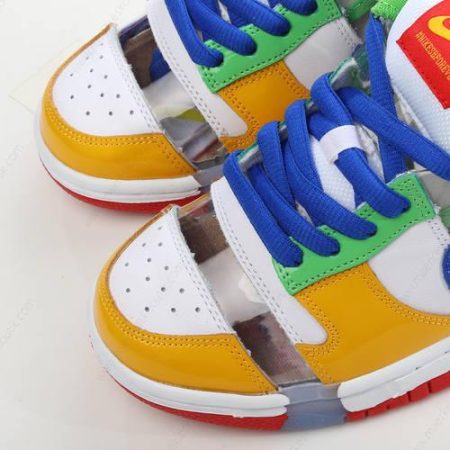 Billige Sko Nike SB Dunk Low ‘Hvid Grøn Blå Rød Gul’ FD8777-100