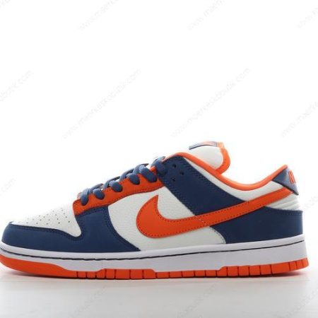 Billige Sko Nike SB Dunk Low ‘Hvid Navy Orange’ 304292-184