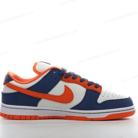 Billige Sko Nike SB Dunk Low ‘Hvid Navy Orange’ 304292-184