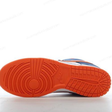 Billige Sko Nike SB Dunk Low ‘Hvid Navy Orange’ 304292-184