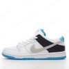 Billige Sko Nike SB Dunk Low ‘Hvid Sort Blå’ BQ6817-101