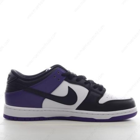 Billige Sko Nike SB Dunk Low ‘Lilla Sort Hvid’ BQ6817-500