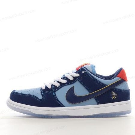 Billige Sko Nike SB Dunk Low Pro ‘Blå Hvid’ DX5549-400