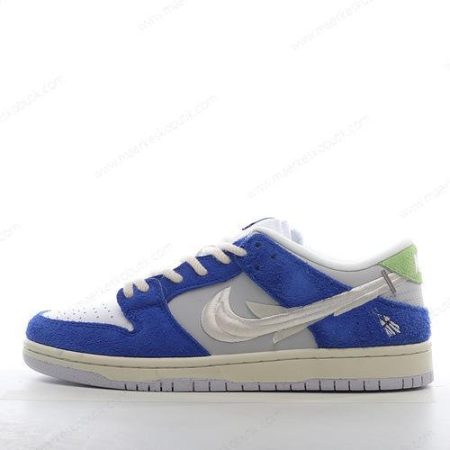 Billige Sko Nike SB Dunk Low Pro ‘Grå Hvid Blå’ DQ5130-400