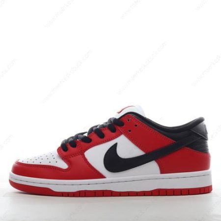 Billige Sko Nike SB Dunk Low ‘Rød Hvid Sort’ BQ6817-600