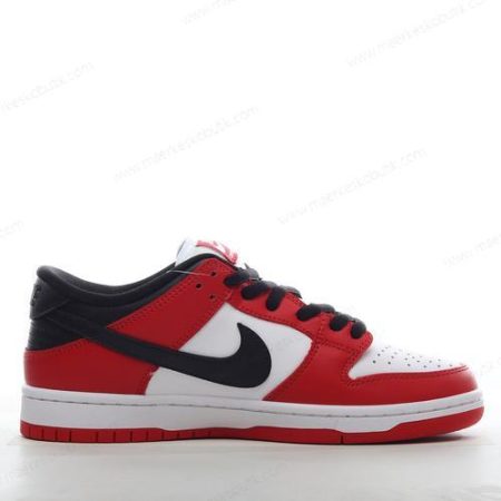 Billige Sko Nike SB Dunk Low ‘Rød Hvid Sort’ BQ6817-600