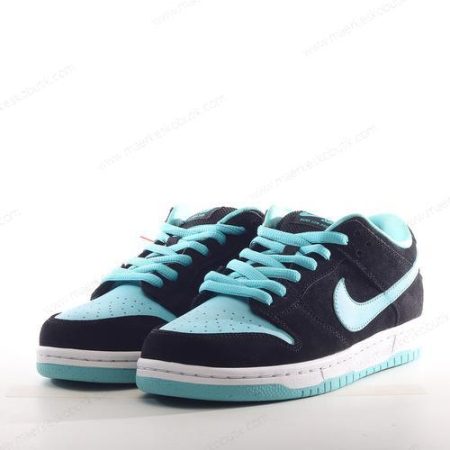 Billige Sko Nike SB Dunk Low ‘Sort Hvid Blå’ 304292-030